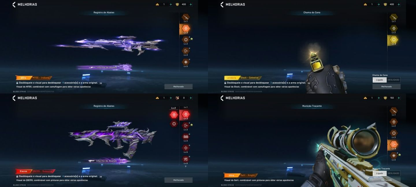 (PROMOÇÃO!) CONTA DE BLOOD STRIKE COM 4 ETERNAS RARAS!