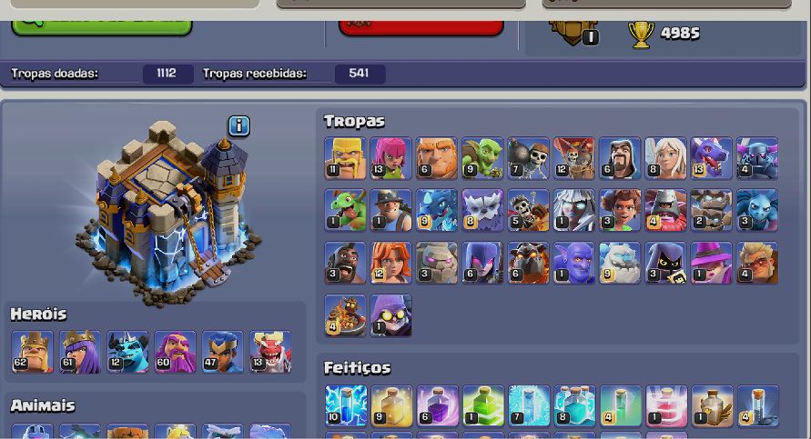 CV 18 BEM UPADA, COM PAISAGEM LENDARIA E ALGUMAS SKINS DE HEROIS LEGAIS.