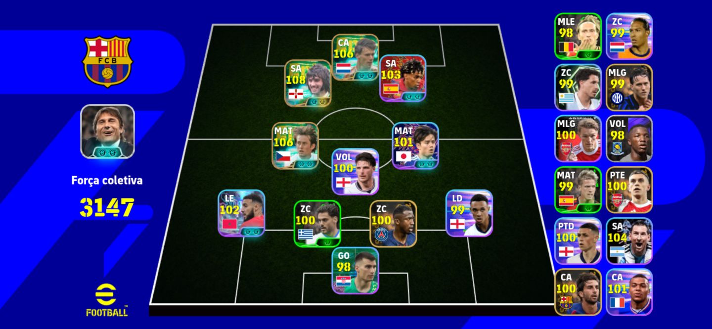 Conta Efootball com Best + Van Basten + ROSICKY