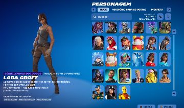 CONTA DO FORTNITE COM 49 SKINS, LARA CROFT, NEYMAR E DOOM SLAYER