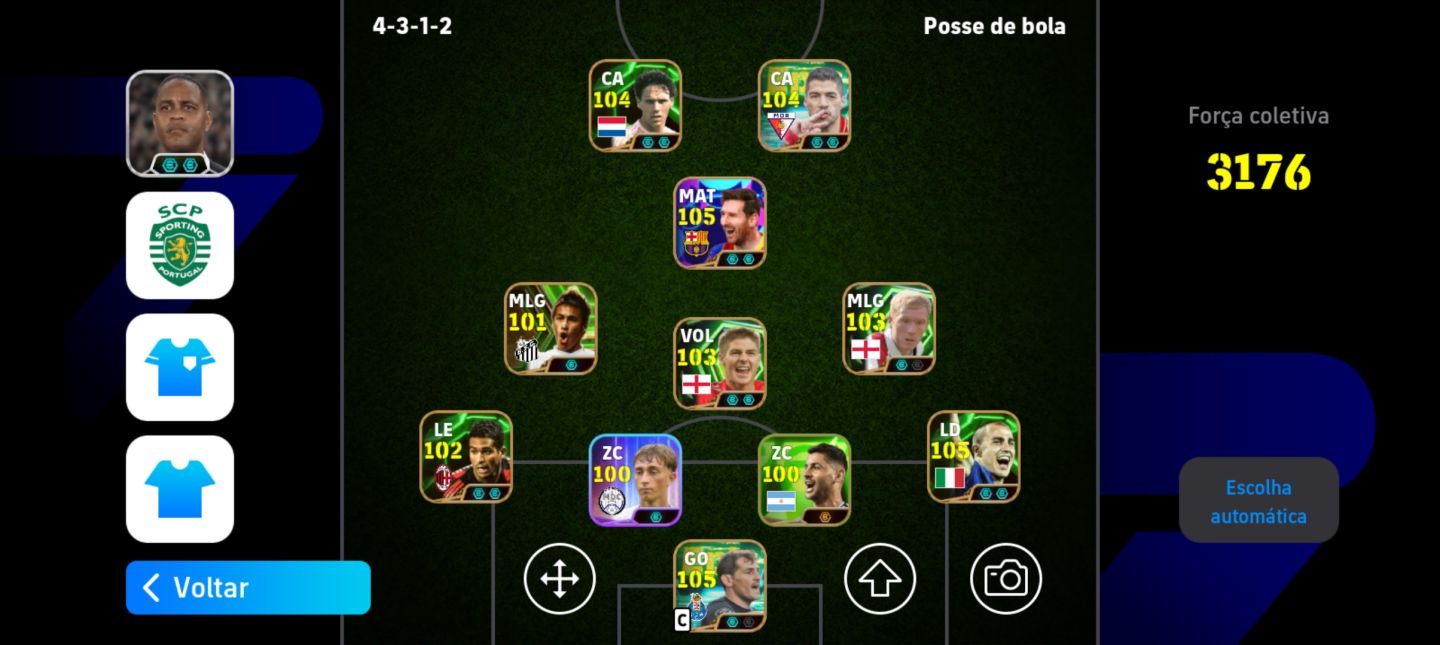 [MENOR PREÇO] CONTA eFOOTBALL COM VAN BASTEN + MESSI + CANAVARRO / VIA KONAMI ID
