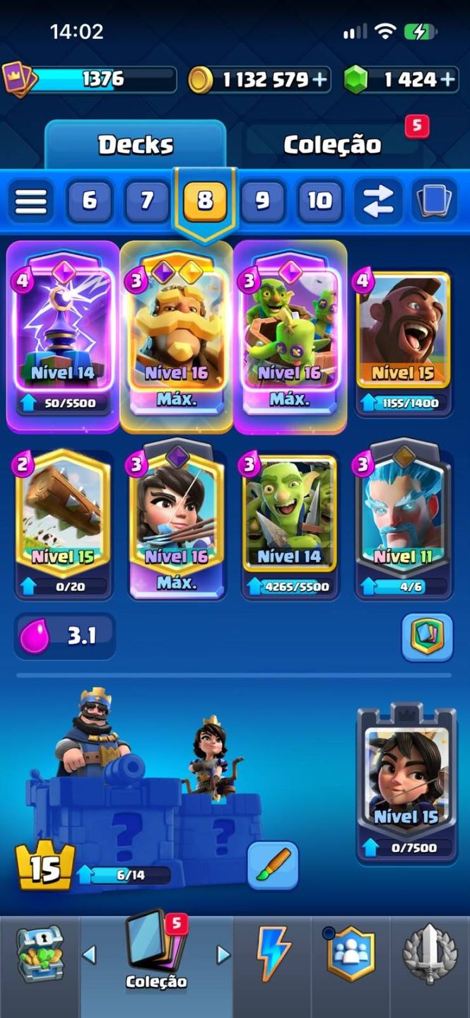 CONTA BRAWL STARS / CLASH ROYALE | SHELLY ESTELAR | 9 ANOS | FULL ACESSO