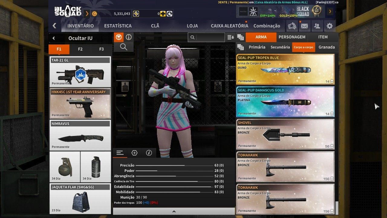 CONTA BLACK SQUAD - CONTA STEAM
