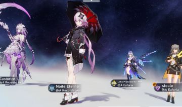 Conta Honkai Star Rail Castorice e loba prateada lvl999