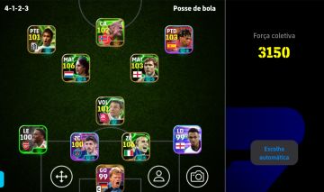 Conta eFootball Forte | 4M GP | Vários 100+ | 3150 FC