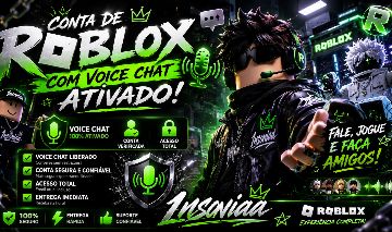 CONTA DE ROBLOX COM VOICECHAT ATIVADO