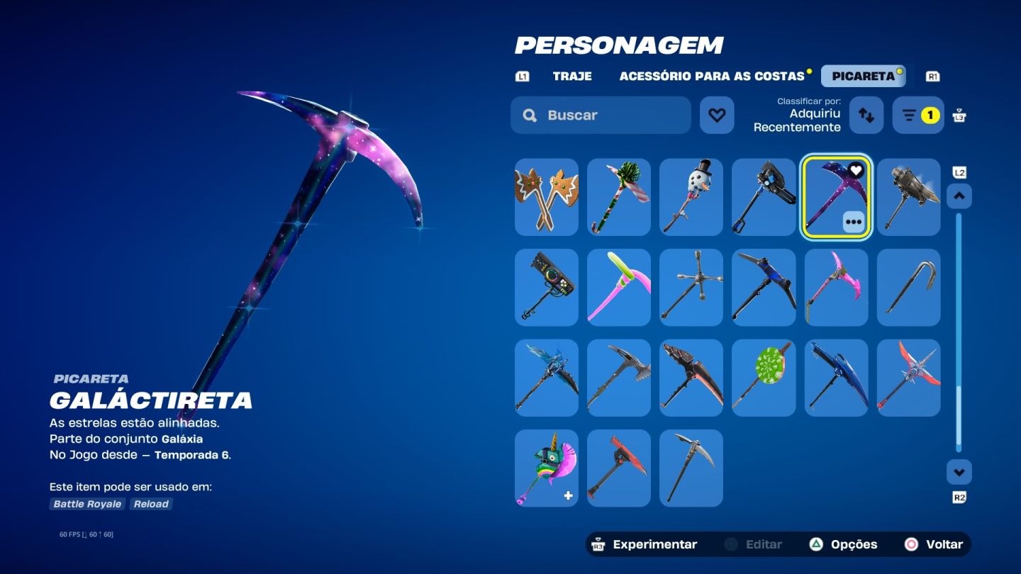 Conta fortnite com galaxy, bundle antigo tt prime + algumas skins og