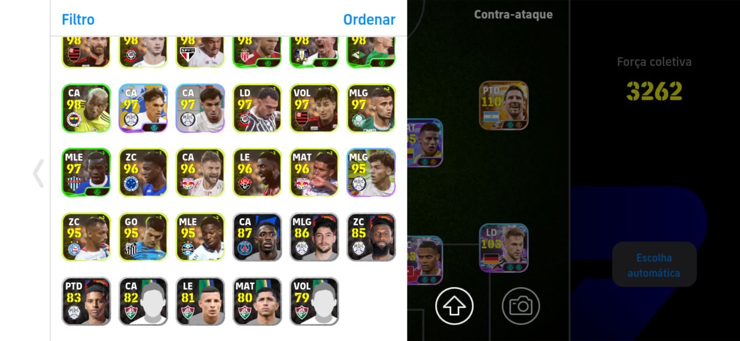 Conta efootball lotada de big time, épicos