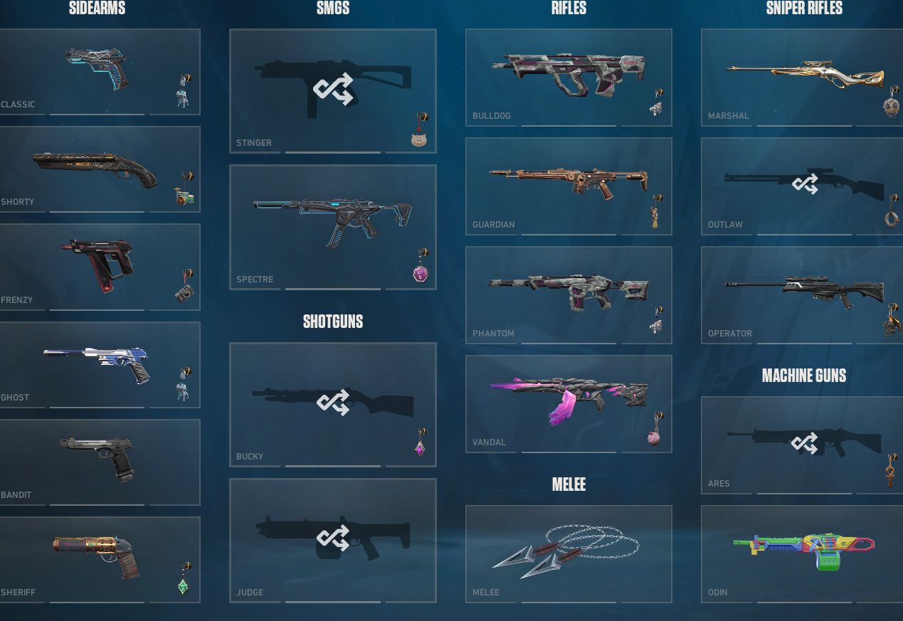 Conta de valorant com sheriff arcane e mt skin