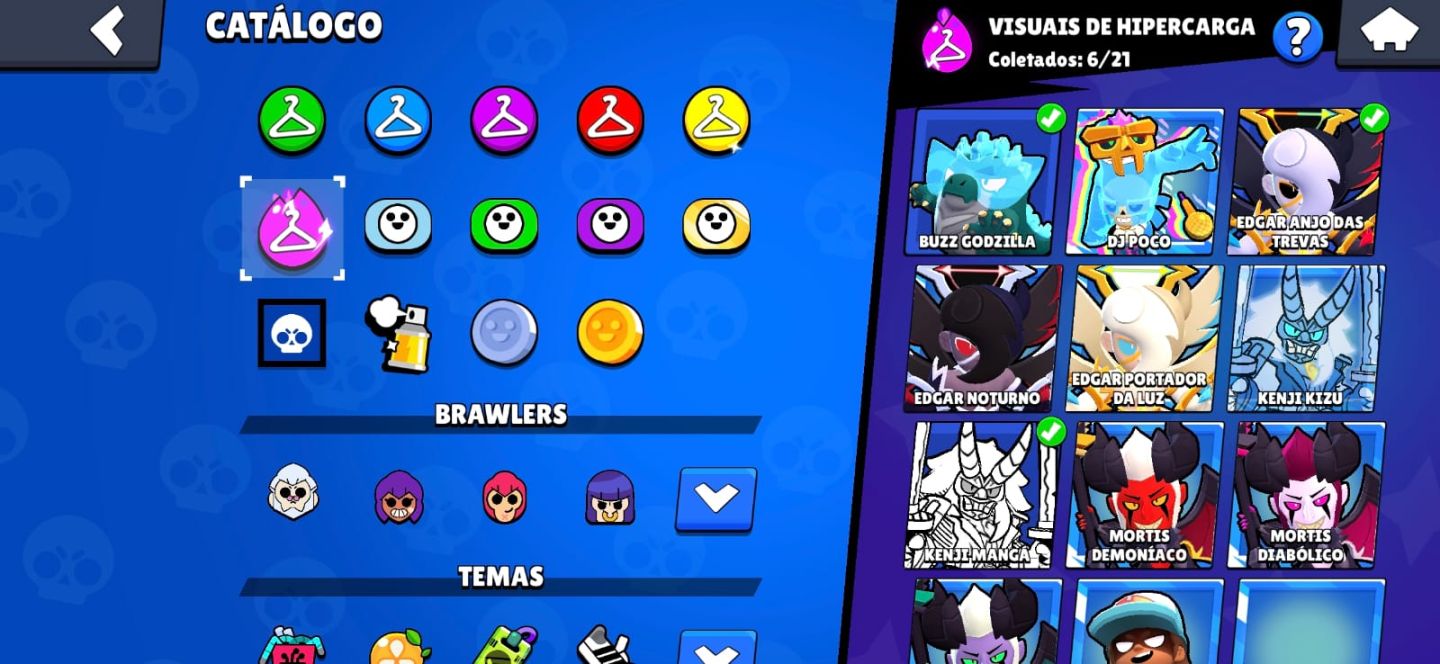 CONTA DE BRAWL STARS ANTIGA 105K DE TROFEUS JUNTO COM CLASH ROYALE 11K+ TROFEU