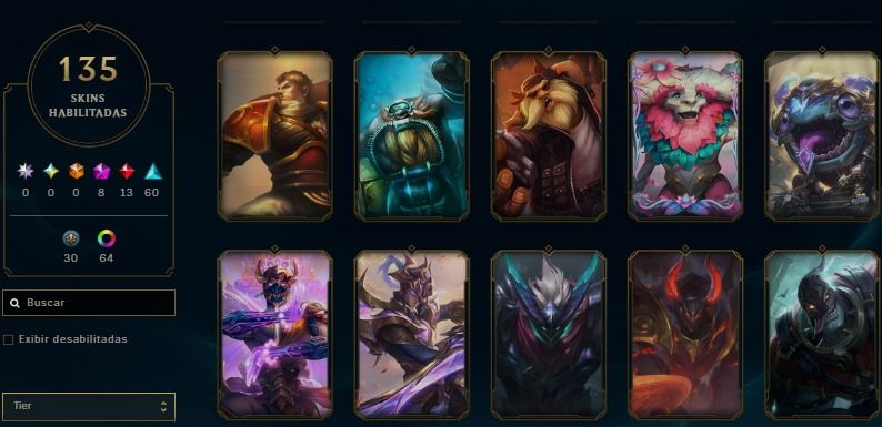Conta Level 405 Corki Barão Vermelho 13 Lendárias 60epica 30 Legadas esmeralda 4