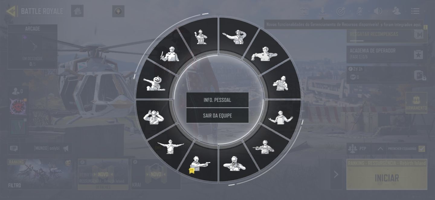 Conta COD Mobile com várias skins raras