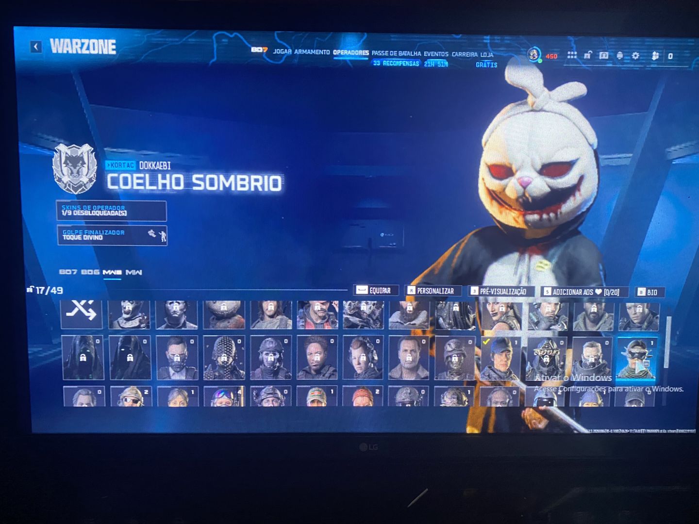 Conta warzone top com varias skins valeria iceflow dentre outras