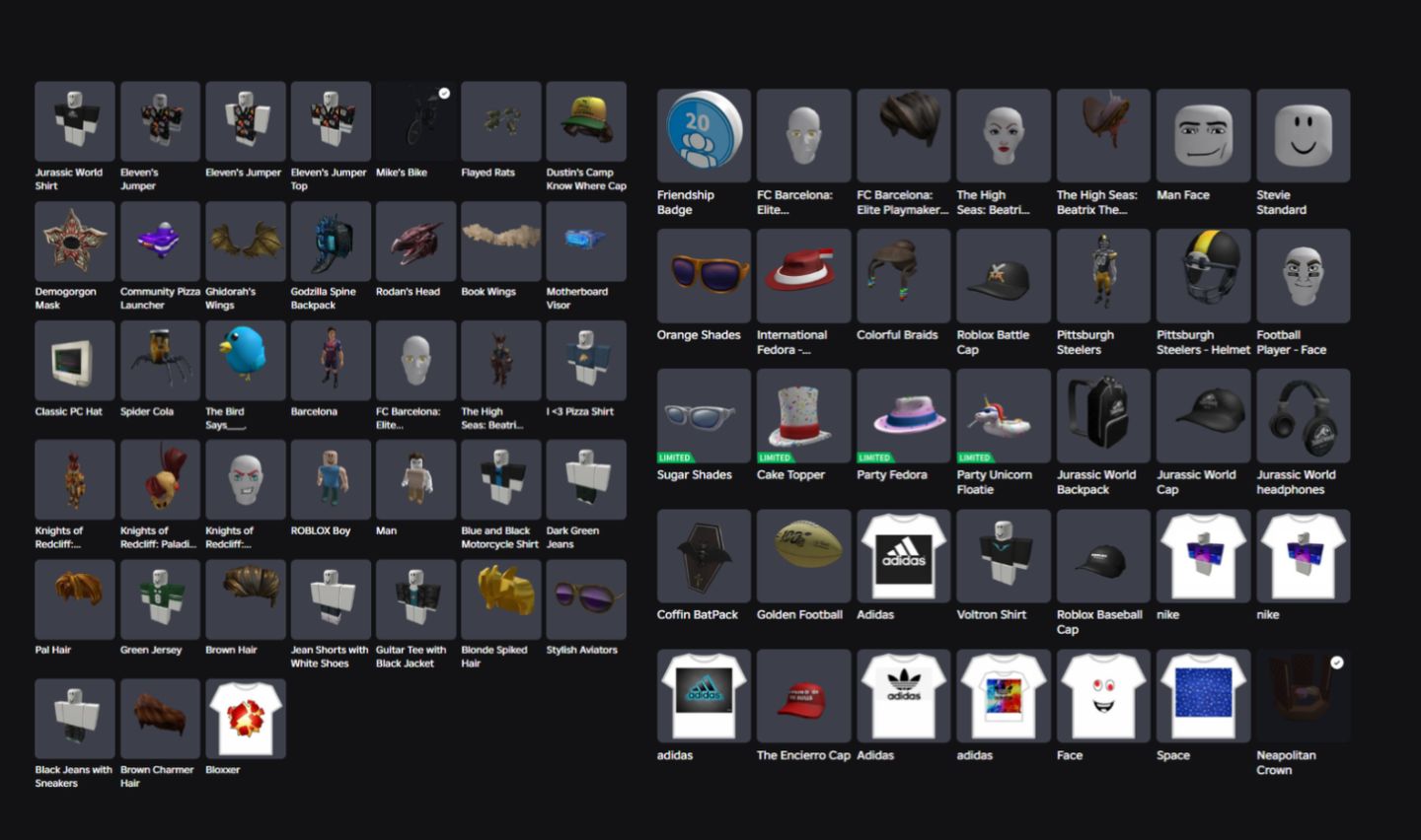 CONTA ROBLOX ANTIGA 2019 COM NEAPOLITAN CROWN + 28 OFFSALES [UNVERIFIED]
