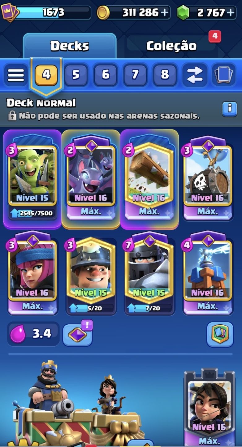 Conta de clash de 14k de troféus