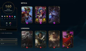 LEAGUE OF LEGENDS 100% SEGURA 160 SKINS NIVEL 423 FULL CHAMP BRONZE
