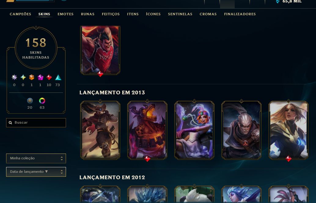 CONTA DE LEAGUE OF LEGENDS ESMERALDA TODOS OS PERSONAGENS LIBERADOS!