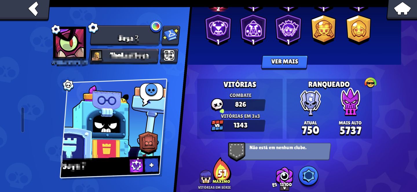 Conta de brawl stars com 20k de trofeus pra sair hoje !!!