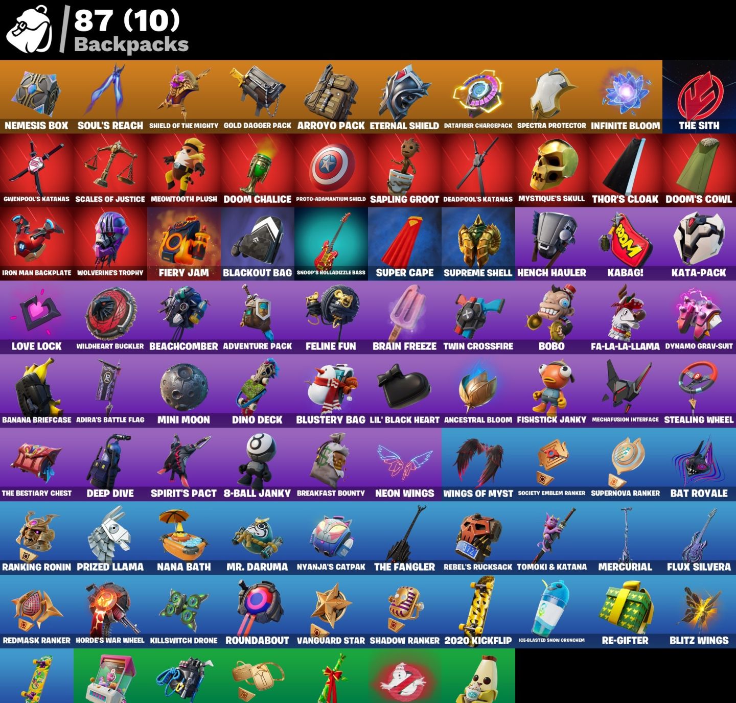 Conta Fortnite 44 SKINS/ GOLD MIDAS & BRUTOS /Tart Tycoon + 1.100 V-BUCKS