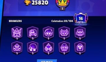 CONTA BRAWL STARS 25K TROFÉUS | 89 BRAWLERS | 300+ GEMAS | 11+ NVL 11