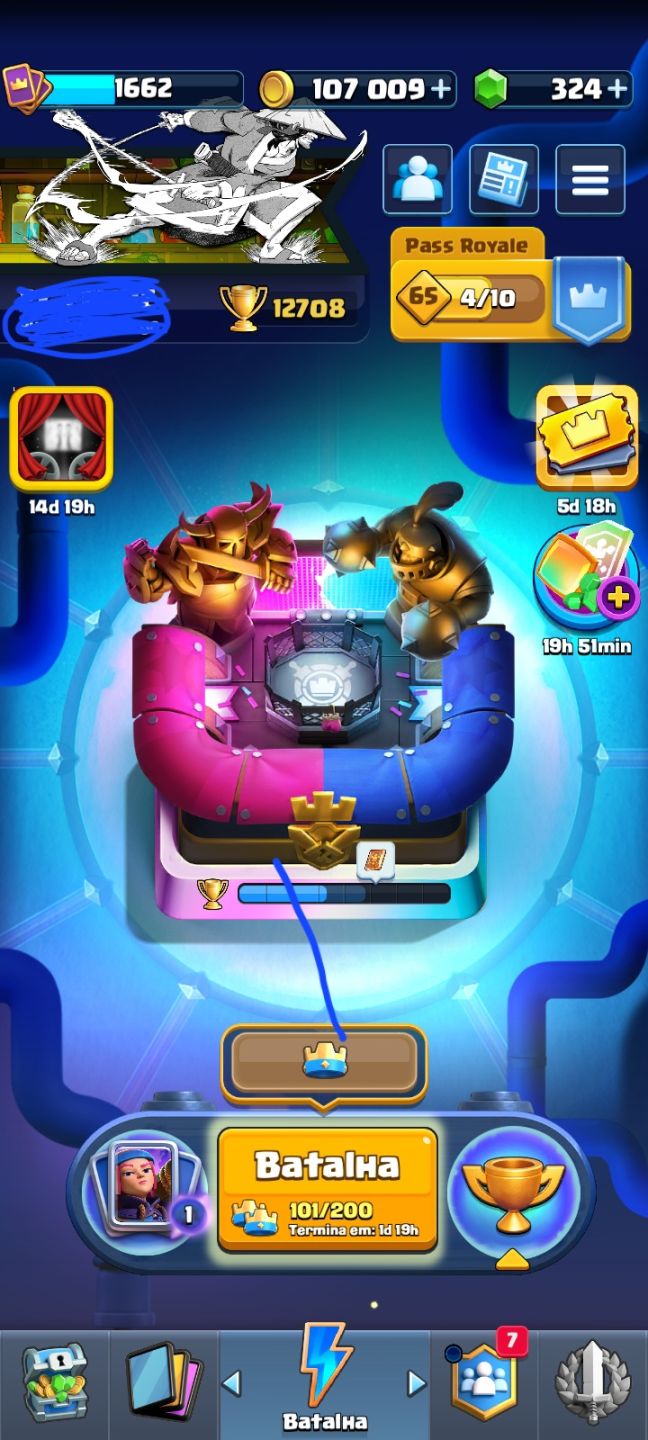 Conta braba de Clash royale