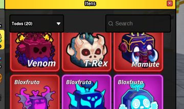 Conta Blox Fruits, Dough, Venom, Mamute, T-Rex, Shadow, Portal