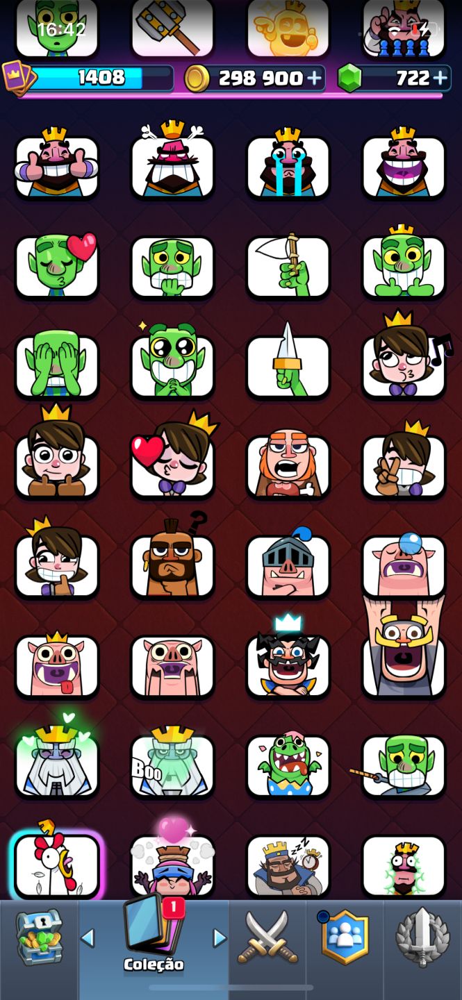 Conta Clash Royale com costemicos raros e que não voltam mais