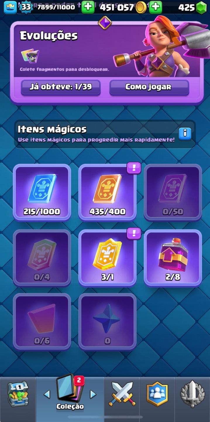 Conta OG Clash Royale (6 anos de jogo) lvl33 Arena 19(7k de troféus).