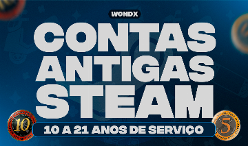 CONTAS STEAM ANTIGAS E RARAS DE 10 A 22 ANOS DE SERVIÇO + MEDALHAS 5 E 10 ANOS