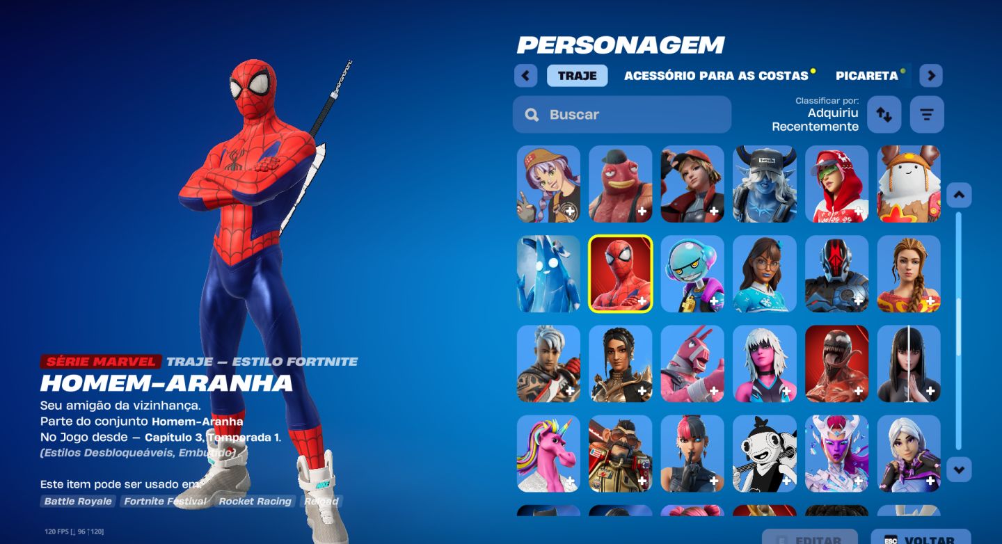 Conta Epic + fortnite com varias skins, Jogos, club e passes.