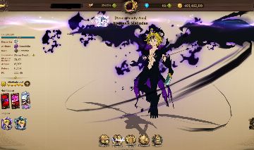 Conta baleia Seven Deadly Sins com quase 19kk de cc box - varias skins de Colab