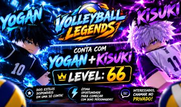Conta haikyuu legend yogan+kisuki você pode mudar as informações da conta