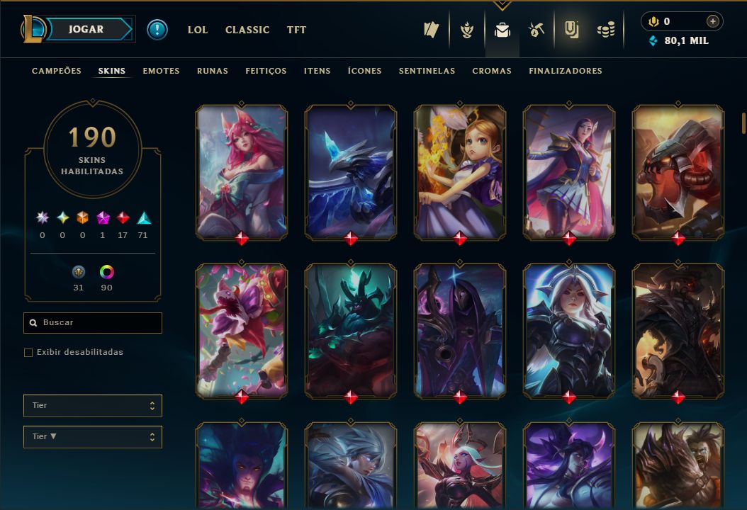 SKIN LENDÁRIA RIVEN EMISSÁRIA + [ CONTA COM 200 SKINS HABILITADAS ] + TROCA NICK