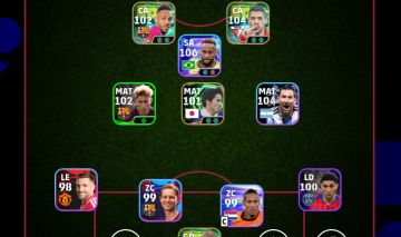 Conta efootball no precinho com Neymar blitz curler e Suarez