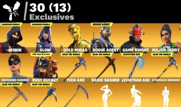 CONTA FORTNITE - IKONIK - GLOW - MACHADO DO KRATOS