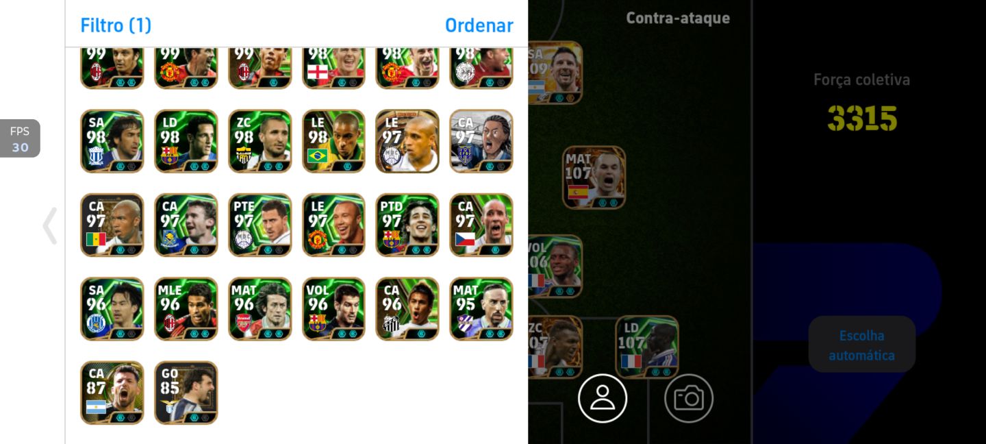 Time efootball Full épico, show time e lendários,