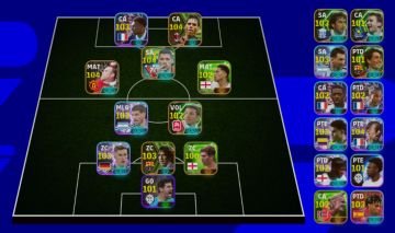 Conta Promissora de Efootball Mobile com Van Basten,Mbappe,Rooney,Suarez e Beli