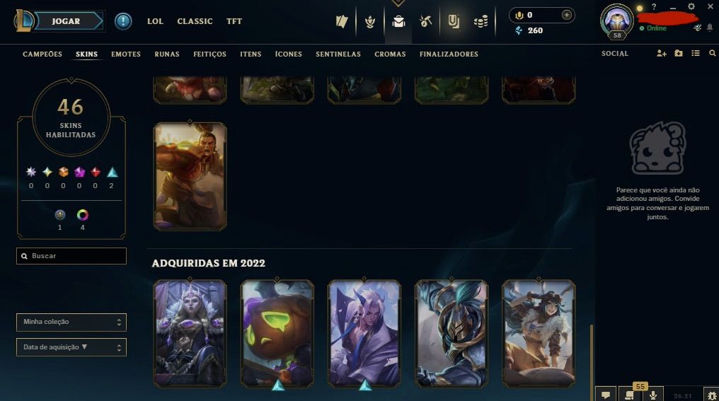 Conta main irelia | unranked + emotes de elo + espólios !