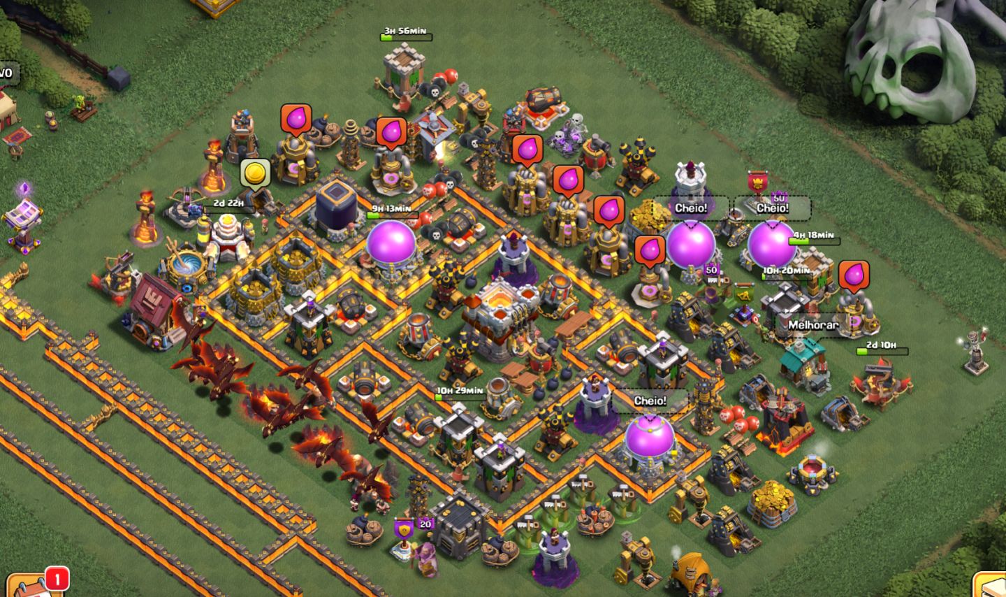 Clash of clans CV 11 e-mail e senha eu tenho