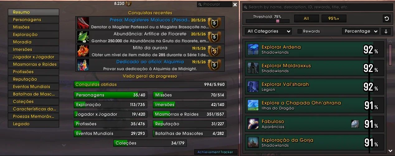 Conta World of Warcraft