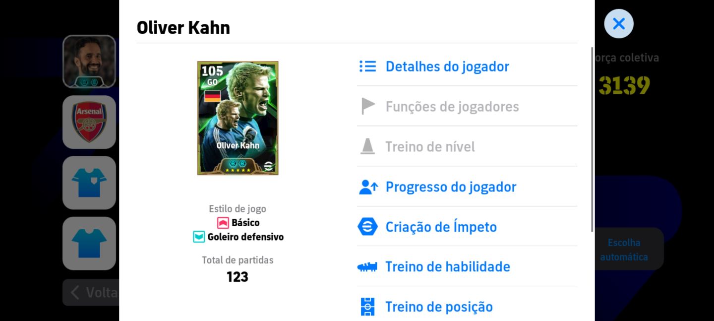 Conta efootball com épicos e show times