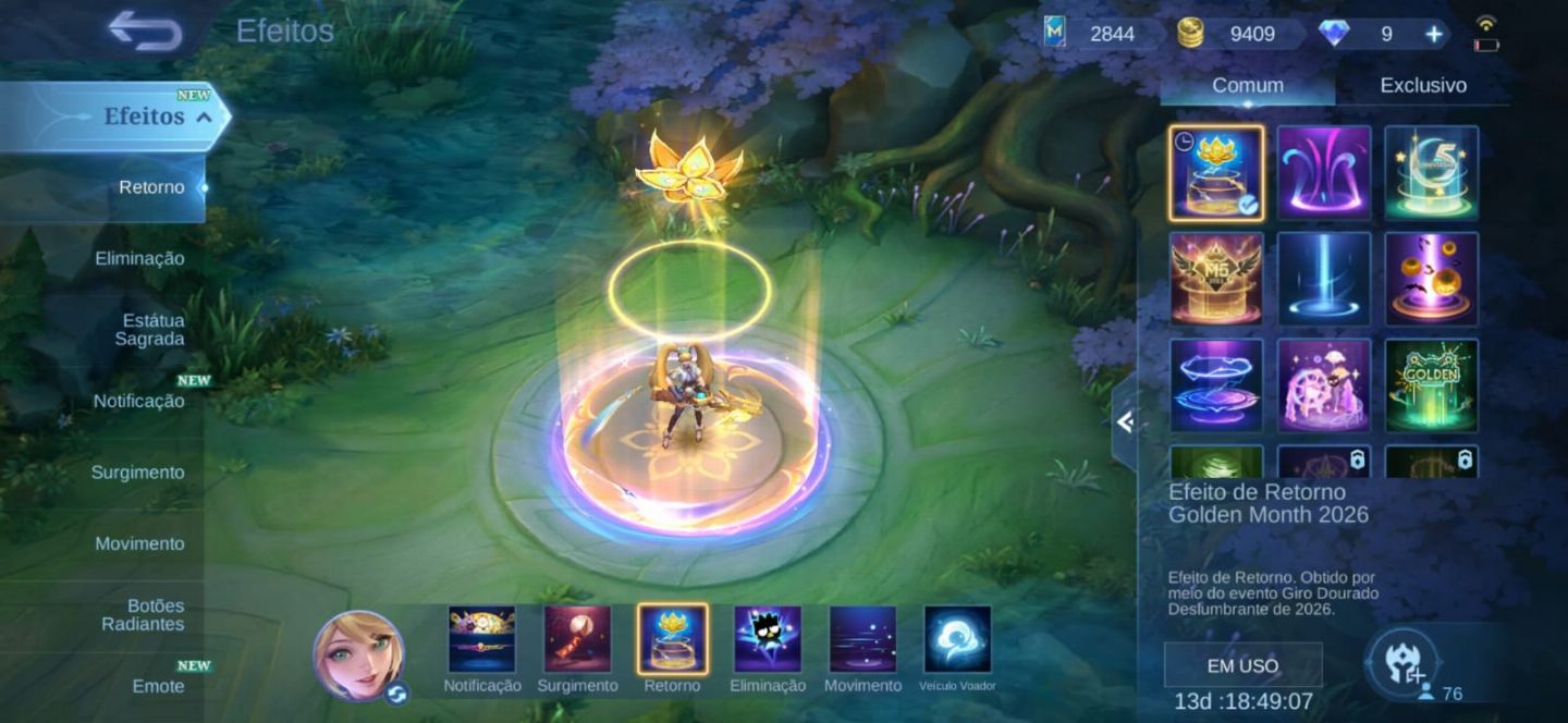 Conta Mobile Legends Mítico 44 Star 80 Skins e WR Alto 59% 80 Herois