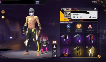 Conta de Free Fire com Angelicais, 21 Passes, pé descalço e etc.