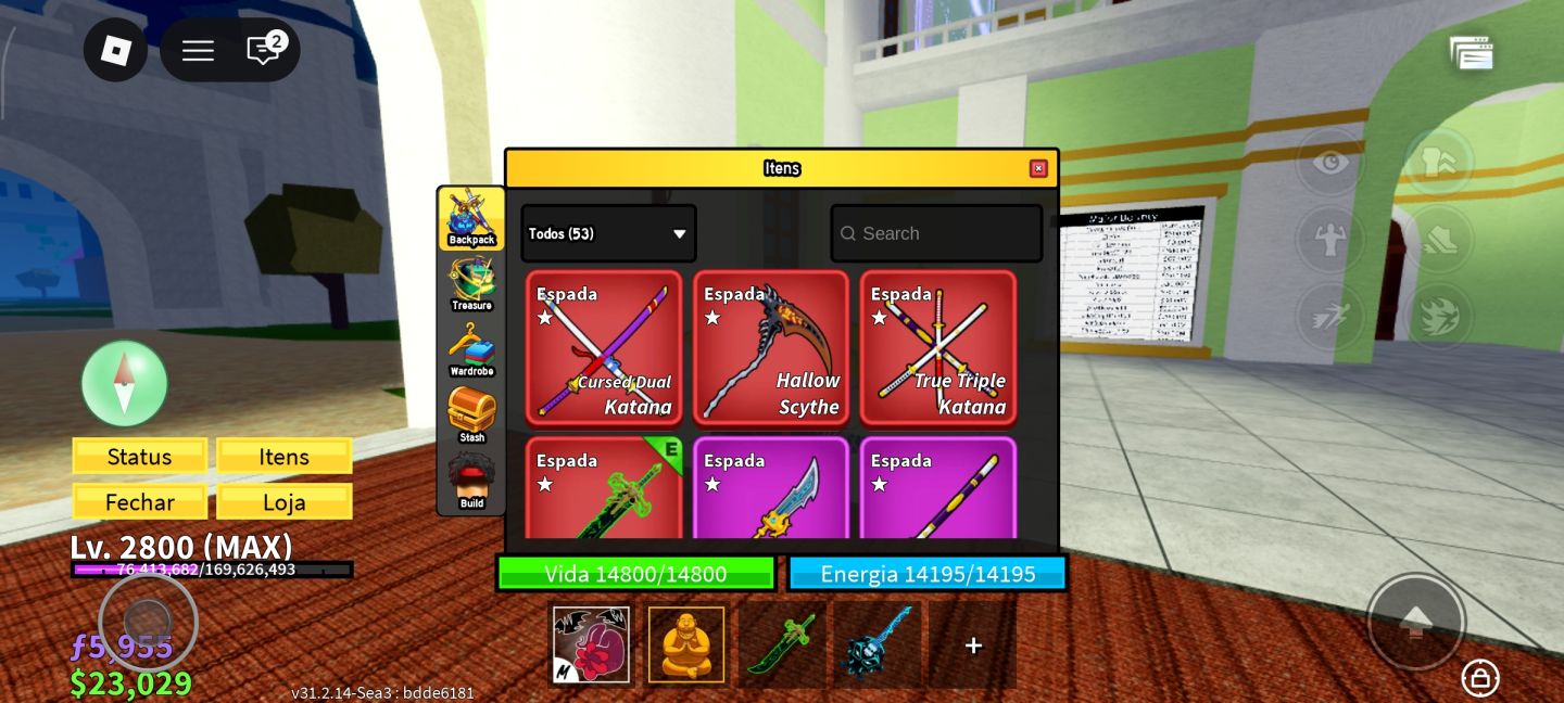 Conta de Blox Fruits muito boa detalhes na descrição