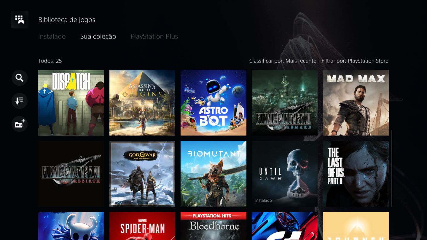 Conta psn com 25 jogos