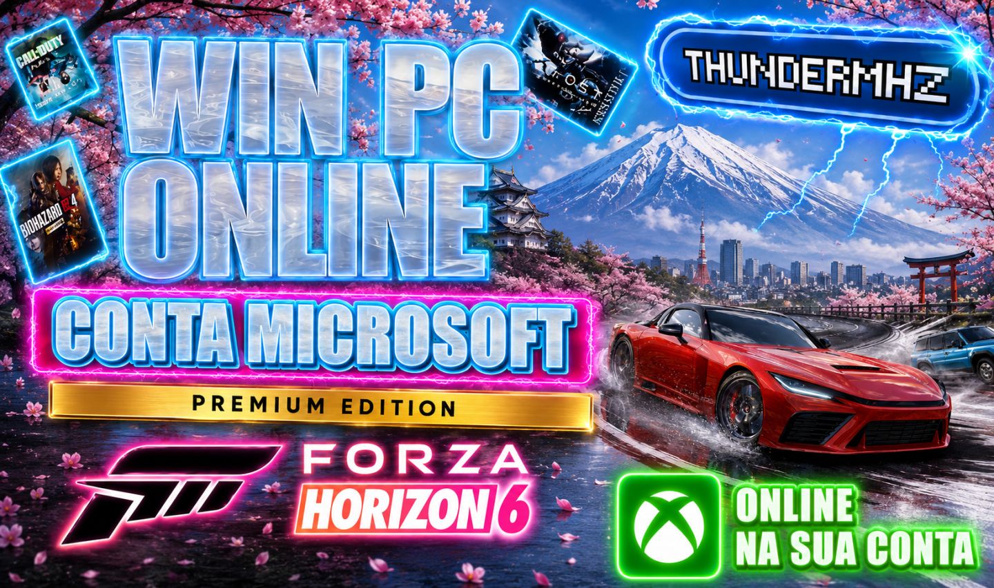 MHZ - Contas Microsoft PC - JOGUE ONLINE NA SUA CONTA - CONTAS COMPARTILHADAS