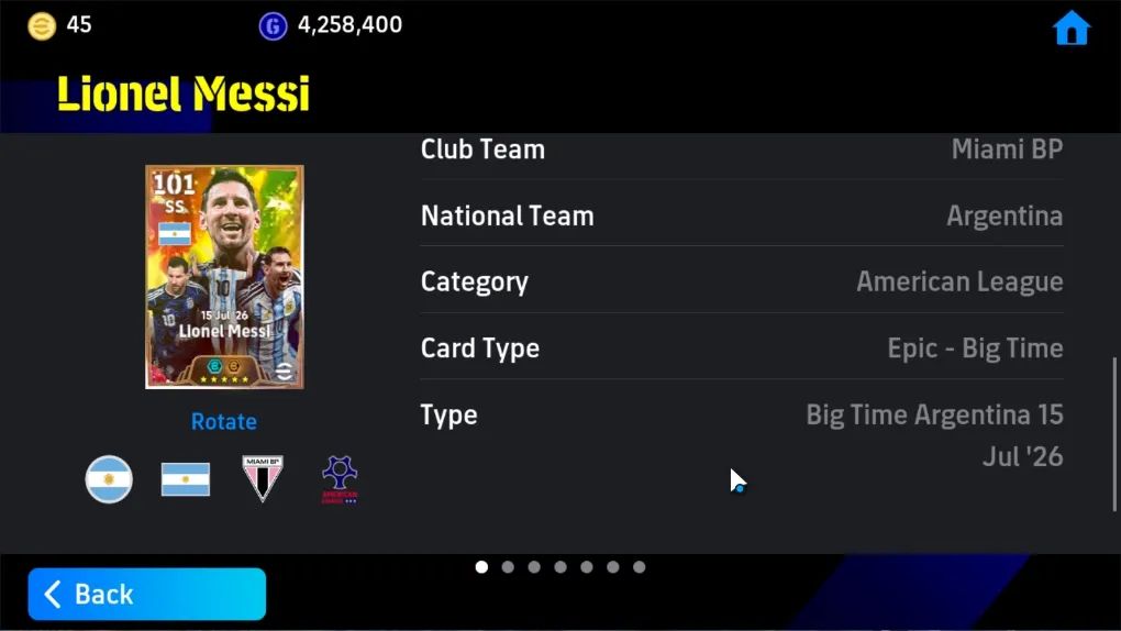 CONTA EFOOTBALL 3200 FC |MESSI 108 |NEYMAR 105 | BARESI 105 | KAHN 105 | 4.2M GP