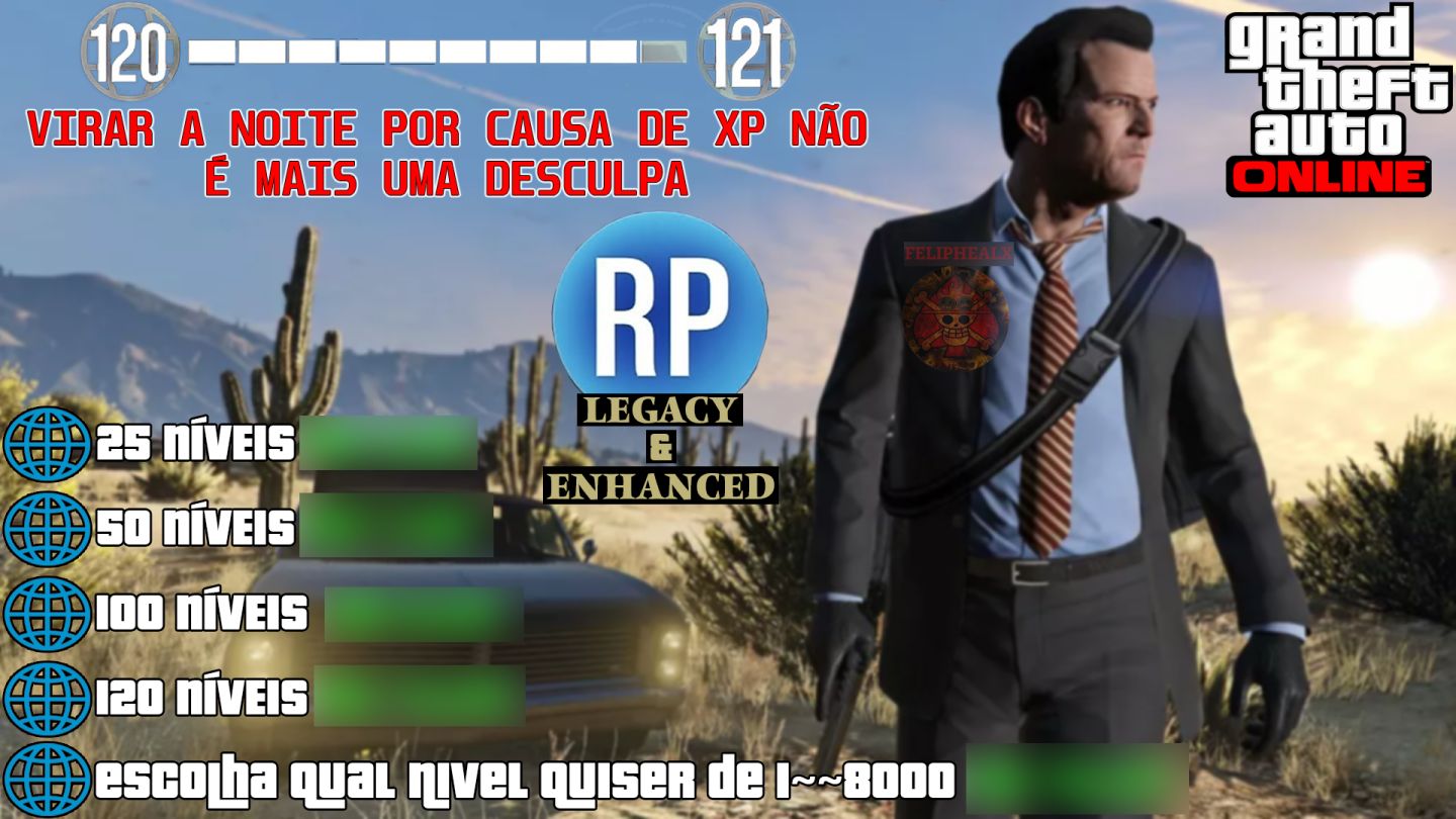 UP COMPLETO + DINHEIRO NA SUA CONTA LEGACY E ENHANCED | GTA Online [PC]