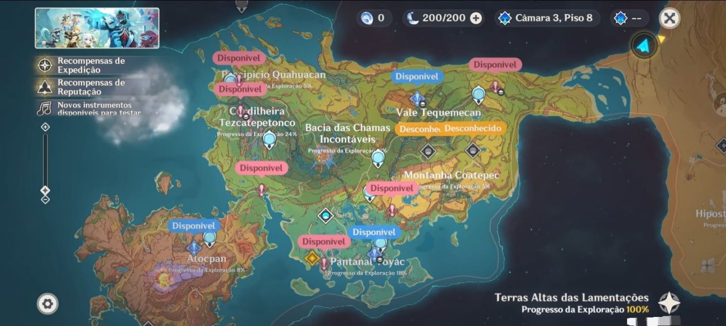 Conta de Genshin ar56, joga desde a 1.0, muito para explorar