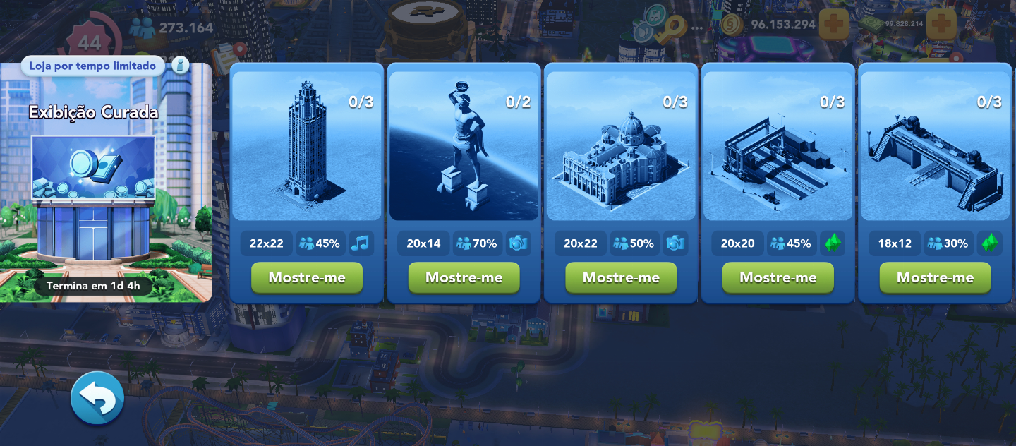 CONSTRUÇÕES PAGAS (DESBLOQUEADAS SEM BANIMENTO) SIM CITY BUILDIT